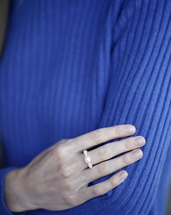 Pierścionek z pereł naturalnych - POWER OF MINDFULNESS, ZY.JEWELLERY