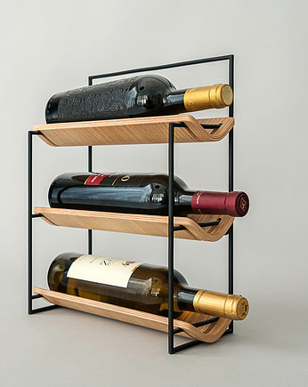 VINKE - półki na wino: dąb / wine racks: oak, Bester Studio