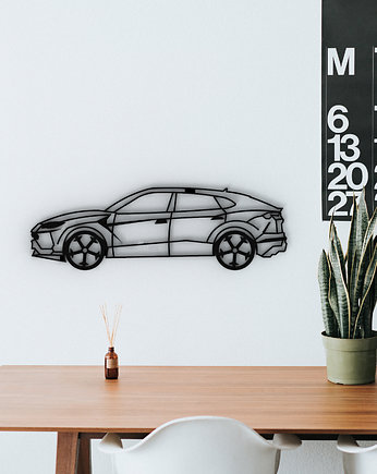 Samochód Lamborghini Urus- geometryczna dekoracja na ścianę- auto scandi, Printerior