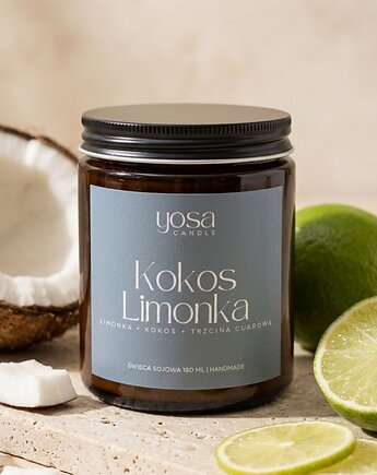 Świeca Sojowa Kokos Limonka, Yosa Candle