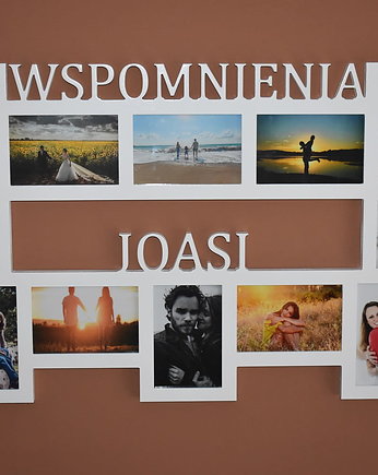 Multirama ramka na zdjęcia z napisem  Wspomnienia imię mdf 12 zdj, Wajdrew