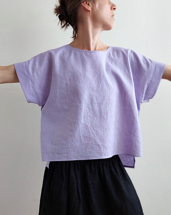 Lniana koszulka oversize LULU, madebyjokpa