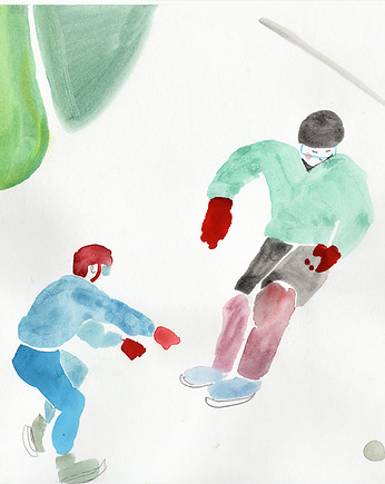 Hokej na lodzie - szkic, Natalia Kołacz
