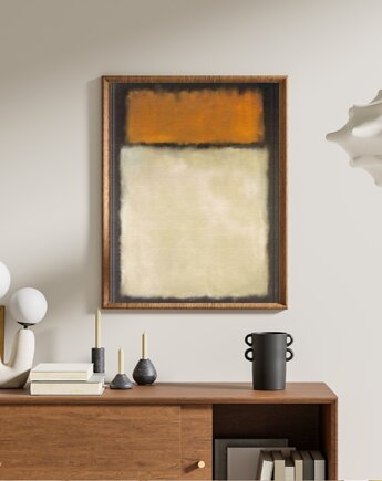PLAKAT abstrakcyjny Rothko kolorowa abstrakcja brązowa, black dot studio