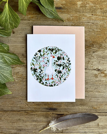 Gąska- Kartka- Grafika- Ilustracja- Ptaki- Goose, BOSKE