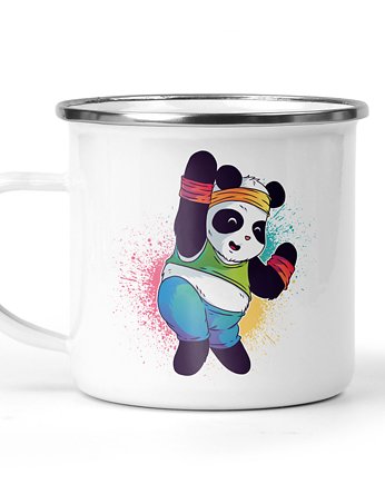 Kubek metalowy tęczowa panda, Kreatywny Warsztat