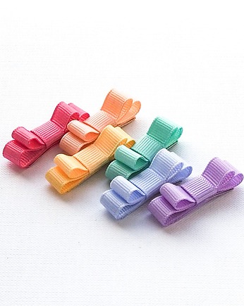 Spineczki do włosów mini basic bow pastelowe, Momilio