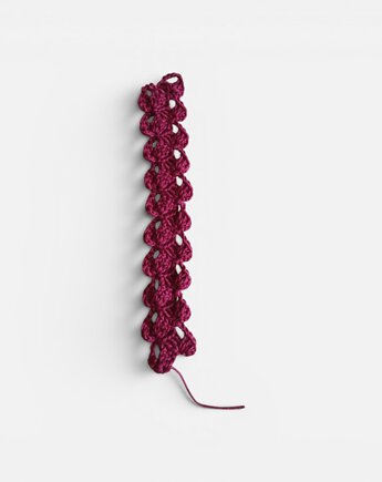 Koronkowa zakładka do książki handmade, Malowane Nitki