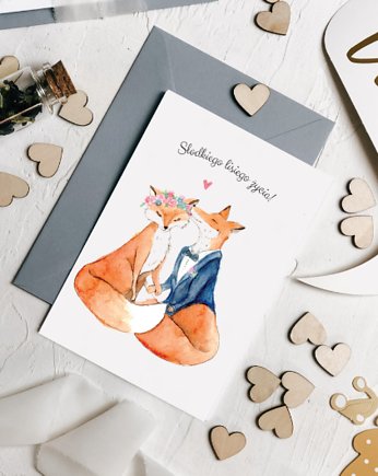 Liski - kartka z życzeniami, Design Your Wedding