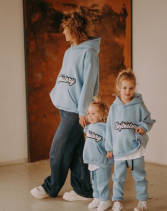 Bluza oversize Blue dla mamy i taty, BejbiStory