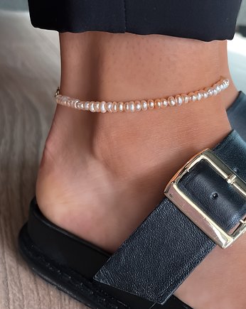 Bransoletka na nogę z pereł naturalnych, Martellie Jewellery