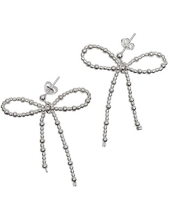 Kolczyki  Kokardka srebro, Vander jewelry