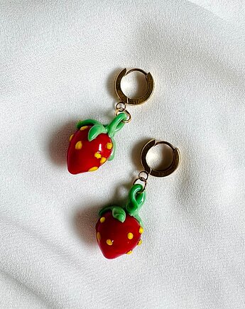 Kolczyki Truskawki, MaLa Jewellery