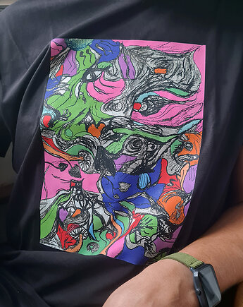 Tshirt 100% bawełna - Psychodelic I, Rabbit Hole
