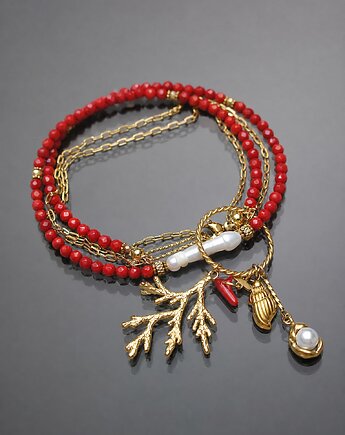 Sea collection - Koral red vol. 3 /choker/ 22.03.26, KiKa pracownia