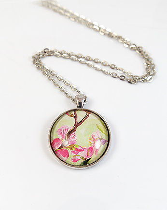 Naszyjnik, medalion - Kwitnąca wiśnia, yenoo