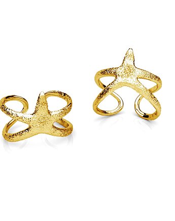 Pierścionek regulowany ROZGWIAZDA- srebro, złoto, różowe złoto, ISSI Jewelry
