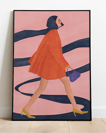 Plakat Kobieta, kama.illustration
