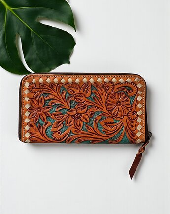 Portfel ręcznie robiony ze skóry naturalnej Nagar, SempreArte