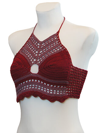 Top / bralet na szydełku na lato ze 100 procent bawelny rozmiar M, cosy creation