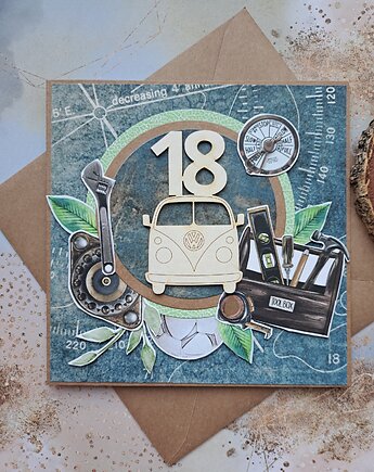 Kartka na 18-stkę dla chłopaka, Kartkodzielo