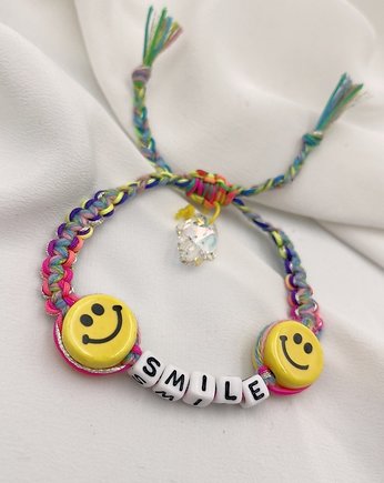 Bransoletka sznurkowa shamballa emotikon sile, lulukalina