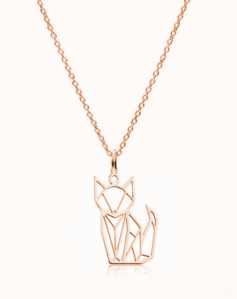 LIS/ KOT - naszyjnik różowe złoto, ISSI Jewelry