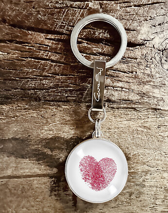 Love, stalowy brelok + box, Makaliboo