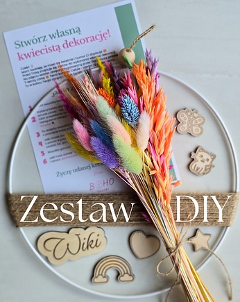 Kreatywny zestaw DIY dla dzieci i rodziców - dekoracja ścienna, BohoSuszki