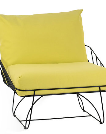 Fotel ogrodowy tarasowy Fibonacci żółty, Wzorek Systems