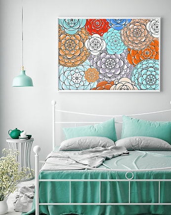 Kwiaty 50x70cm, Malgorzata Domanska