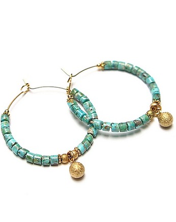 Alloys Collection Wianki (Turkus) vol. 4 - kolczyki, KiKa pracownia