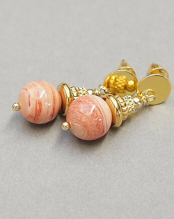 Alloys Collection - Sorbet brzoskwiniowy - kolczyki /05.03.26/, KiKa pracownia