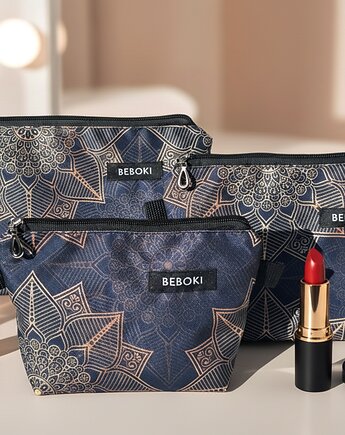 Kosmetyczka turkusowa Mandale rozmiar do wyboru S / M / L, BEBOKI