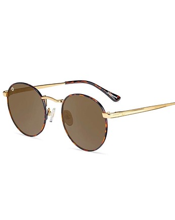 Szylkretowe okrągłe okulary przeciwsłoneczne Love & Haights, SunloversSunglasses