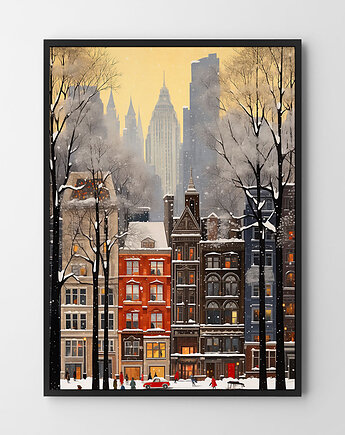 Plakat Nowy Jork zimą v1, HOG STUDIO