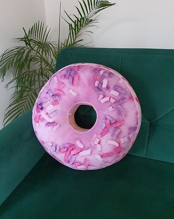 Poduszka pączek Donut Malinowa Chmurka, Twoja Poducha