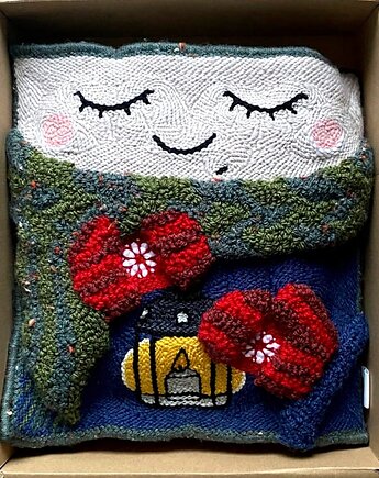 Poduszka Kolędnik, TakieTam dekoracje z wełny