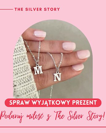 Naszyjnik z literką srebro 925, THE SILVER STORY