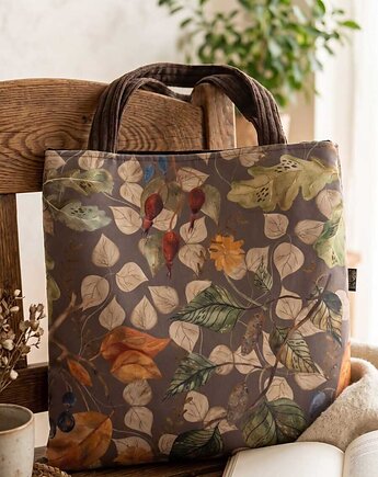 Torba shopperka jesienne liście, ML handmade