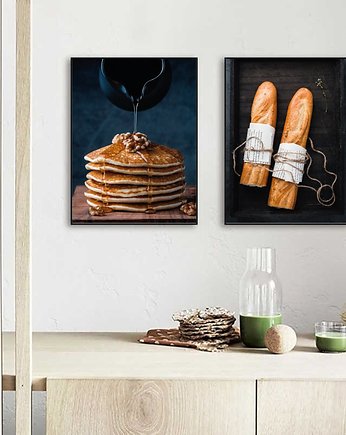 Zestaw dwóch plakatów "Pancakes i bagietki" A3 (297mm x 420mm), scandiposter