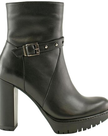 Botki skórzane licowe    (6155), BOSCCOLO