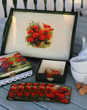 Taca shabby chic,maki ,  prezent, Monique Art