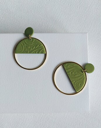 Kolczyki LUNA Green Harmony, Parami jewelry