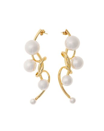 Kolczyki Perłowy splot, Kulka Bransoletki