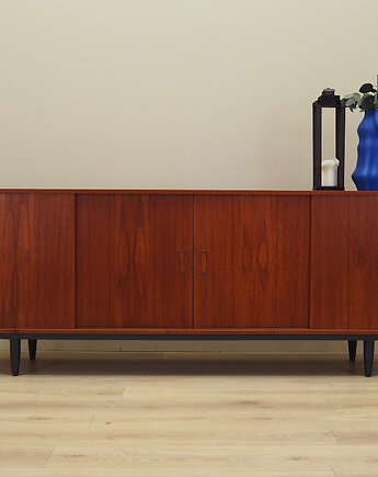Sideboard tekowy, duński design, lata 70, produkcja: Westergaard, Przetwory design