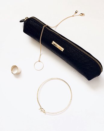Gold Plated Large Karma Necklace, Le Boho Bleu