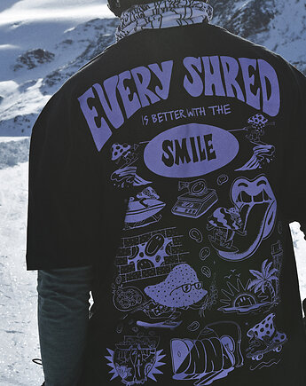 Czarny długi T-shirt Shrooms, DONT NEED NO SAMURAI