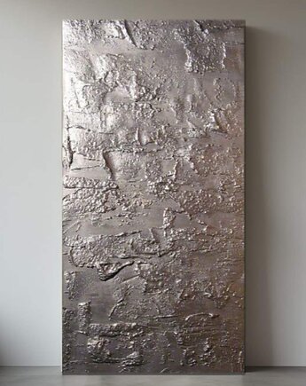 Designerskie reliefy ścienne na płótnie wielkoformatowym 80x160m, art and texture