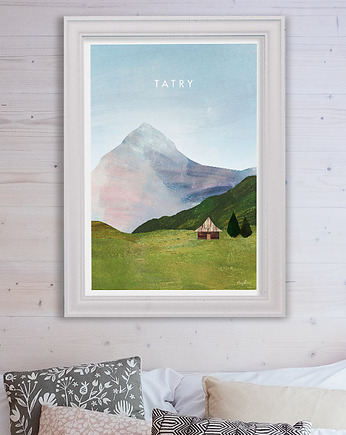 Tatry - bacówka - plakat 50x70 cm, minimalmill